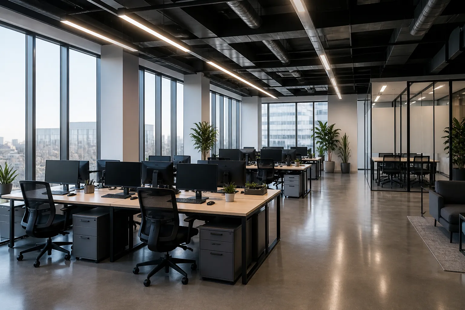 Solutions techniques pour bureaux au Maroc avec systèmes de sécurité et réseau informatique par ZGTechnology
