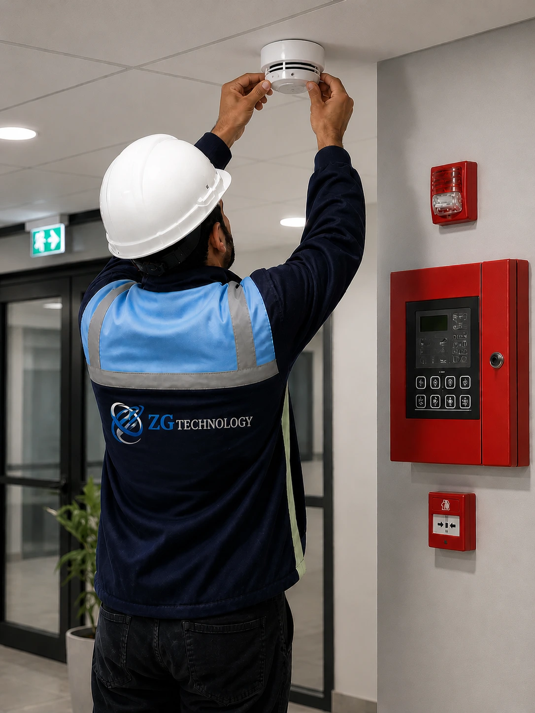 Centrale de détection incendie pour supervision et alerte des zones