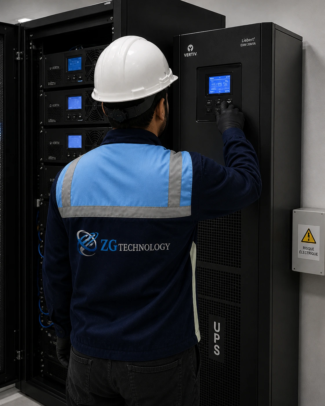 Installation et raccordement d'un onduleur UPS dans un environnement professionnel